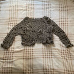 Crochet Crop Cardigan